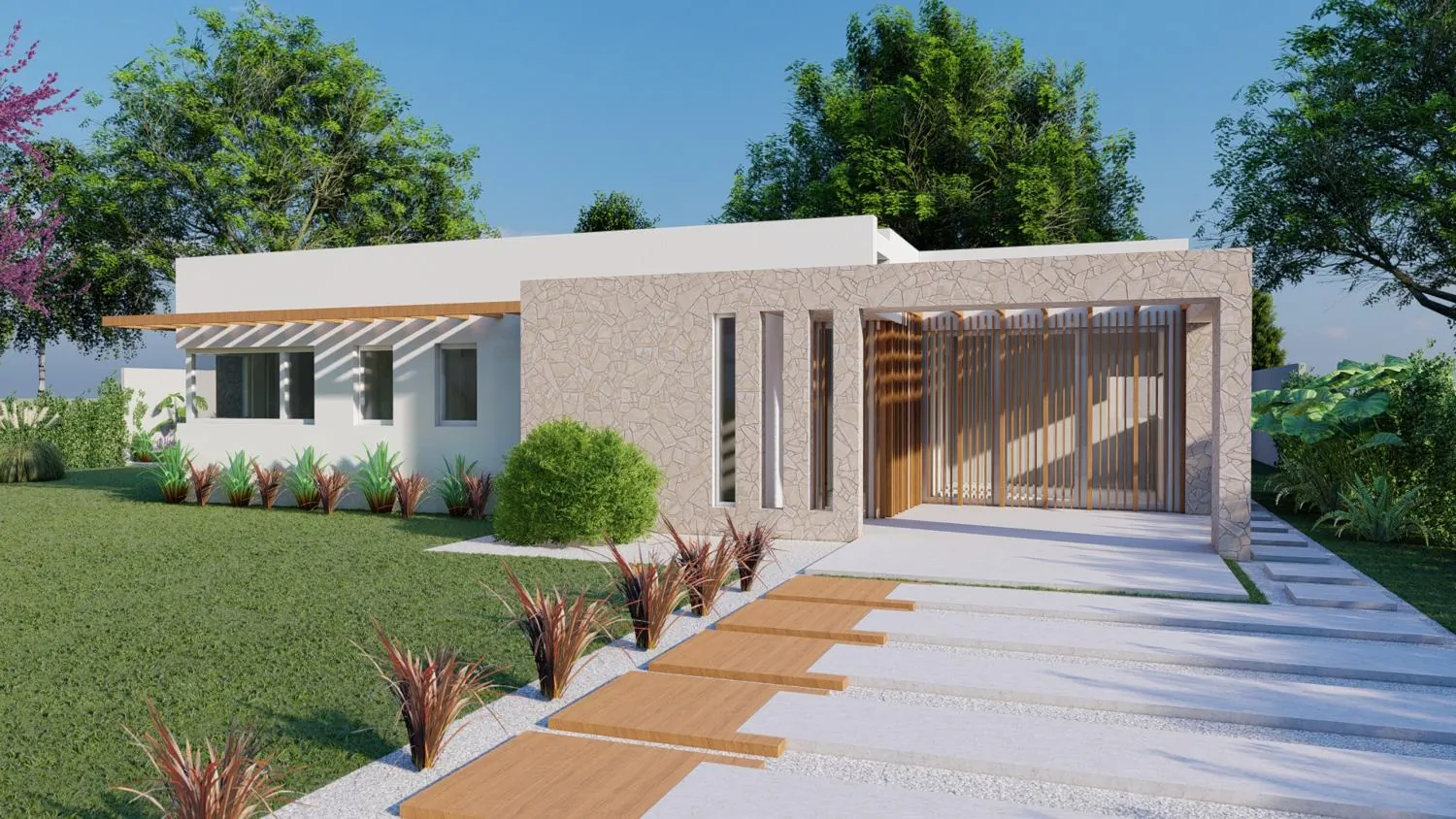 Diseño de una vivienda familiar en Barrio Palihue.