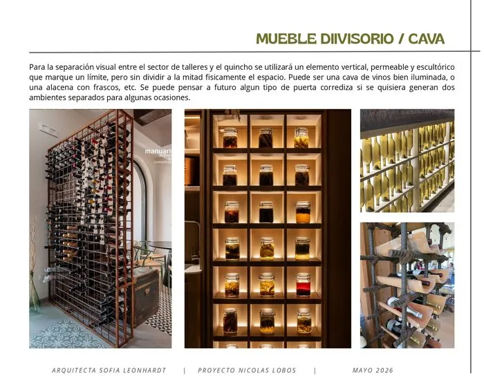 Mueble Divisorio / Cava